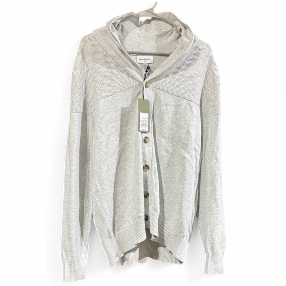Size Large Men’s Goodfellow & Co Men's Light Gray Cardigan Sweater